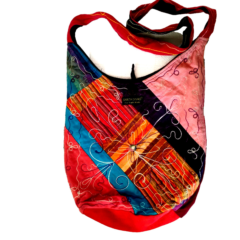 Earth Divas Fair Trade Patchwork Crossbody Bag